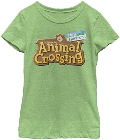 T-shirt de logotipo da Nintendo Girl's New Horizons