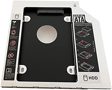 Dy-Tech 2nd SATA disco rígido HDD SSD CATDY Frame Bandeja para Dell Latitude 3340 3440 3540