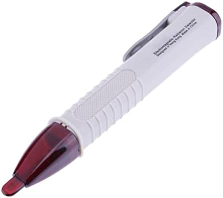 Testador de radiação do tipo mini caneta, detector de radiação de campo eletromagnético sem contato, clipe de bolso de lanterna do medidor de testador para aparelhos domésticos Office Comput