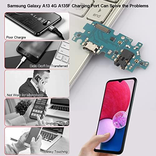 Porta de carregamento USB OCOLOR PARA SAMSUNG Galaxy A13 4G Placa de carregador de conector da dock Peças de substituição de