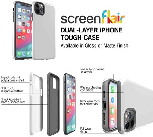 Screenflair Mandala - Paisley Designer Caso para iPhone XS Max | Leve | Camada dupla | Drop Teste Certificado | Compatível
