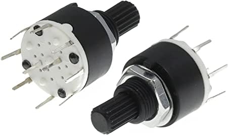 Codificador de chave koaius 100pcs sr16 plástico de 16 mm interruptor de banda rotativa 2 pólo 3 4 posição 1 pólo 5 6 8 alça de posição comprimento