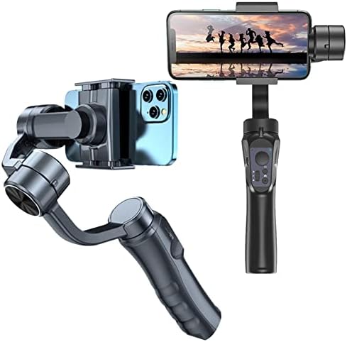 Estabilizador lxosff Gimbal para smartphone Selfie Stick and Tripod, 320 ° ROTAÇÃO AUTOMÁTICA MULTIFUNCIONAL 320 ° Equilíbrio