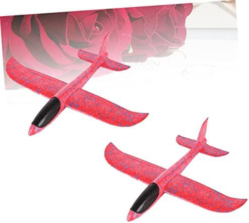 StoBok 2PCS Plane Toy Airplane Modelo de brinquedo Glider Avião Red Small Gift Parent-filho
