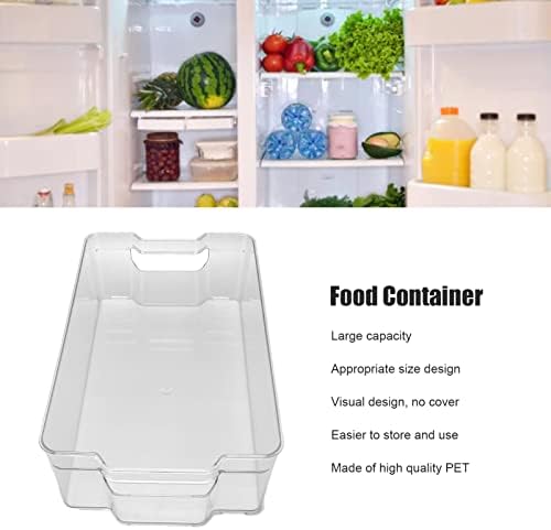 Recipiente de armazenamento de geladeira Caixa de armazenamento de alimentos visuais de design de alimentos caixas de armazenamento de geladeira de grande capacidade