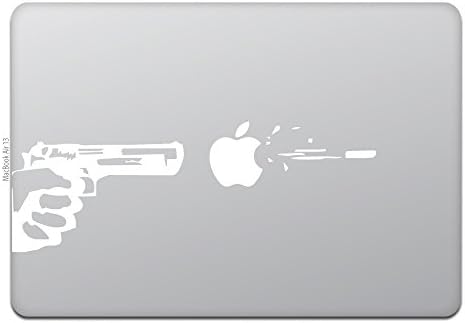 Loja gentil MacBook Air/Pro 11/13 polegadas MacBook Sticker Gun e Bullet White M419-W