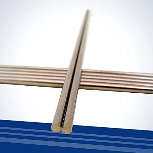 Haste de cobre de tungstênio - 0,875 polegada de diâmetro x 12 polegadas para desempenho premium Aplicações de condutividade elétrica