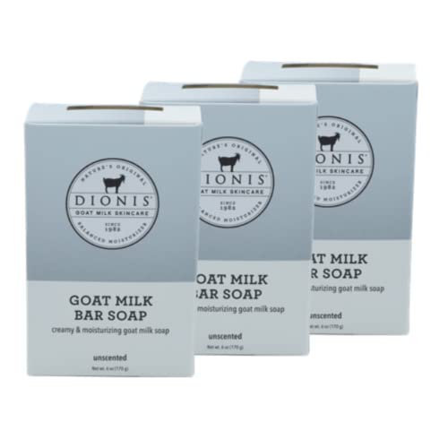 Dionis Goat Milk Skincare Bar Soop, manteiga de karité e azeite nutrido, hidratar e restaurar, para todos os tipos de