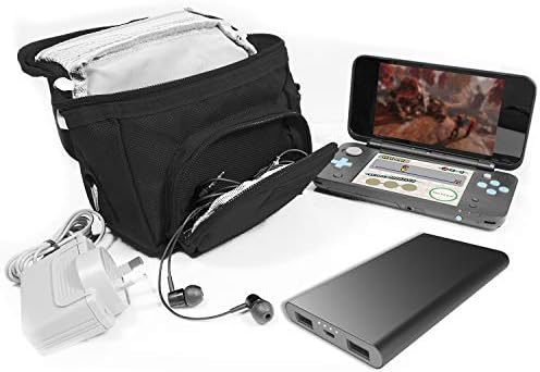 Bolsa de viagem G -Hub com alça de ombro, alça de transporte, loop de correia para consoles Nintendo DS DS / 3DS / DS LITE / 3DS XL / DSI - Black