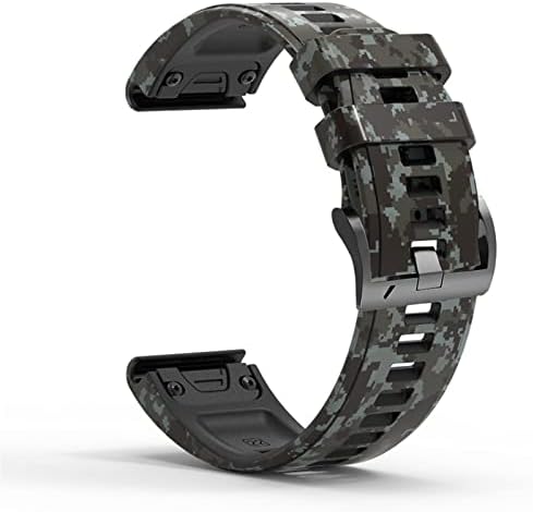 Irjfp Sport Printing Silicone Watch Band Wels para Garmin Fenix ​​7x 7 6x 6 Pro 5x 5 Plus 3 3HR Easy Fit Rapplel RELERE