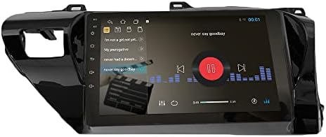 Android 10 Autoradio Navigação de carro Multimídia GPS Radio de toque GPS 2.5D Tela de toque fortoyota Hilux 2015-2020 RHD