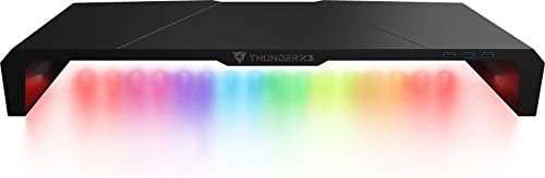 Thunderx3 AS5hex Gaming Monitor Suporte com RGB Hexagonal Lighting - Black