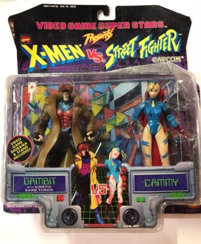 X-Men vs Street Fighter Gambit Cammy Video Game Super Stars Moc Toy Biz