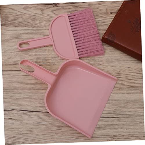 Operitacx Lip Gloss Set Pets e Dustpan Home Mini Cage Prática Brooms Comprimento da Desktop Limpeza para Blush Set