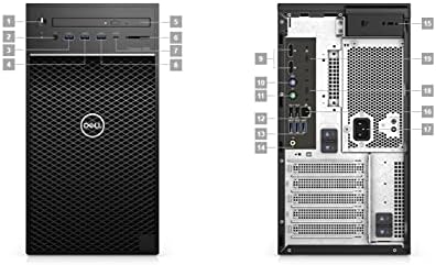 Dell Precision T3650 Desktop da estação de trabalho | Core i7-1TB SSD - 32 GB RAM - Quadro P1000 | 8 núcleos a 5 GHz - 11ª geração CPU Win 10 Pro