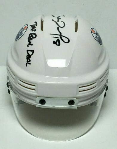 James Neal assinou o mini -hóquei de Edmonton Oilers The Real Deal Fanatics - Capacetes e máscaras autografadas da NHL