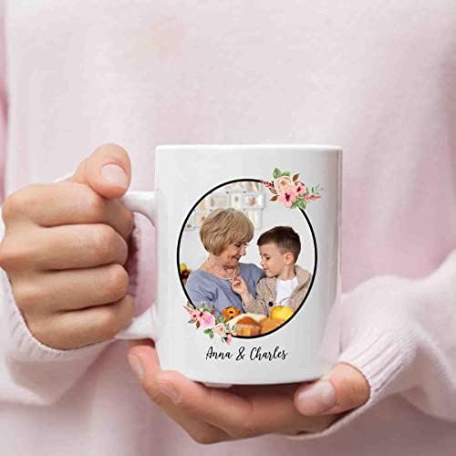 Personalizado Você é uma caneca de avó, presentes de xícara de café para vovó, caneca de cerâmica floral personalizada com