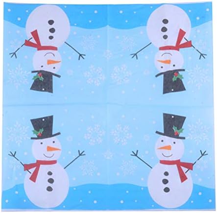 Doitool 120 PCs Christmas Snowman Placemat Paper Guardine