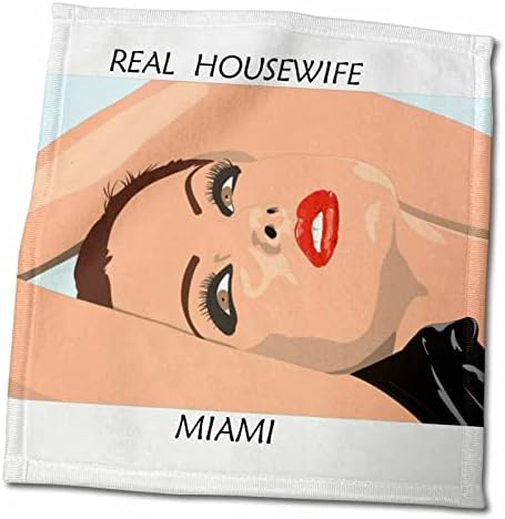 Humor de Florene 3drose - dona de casa real de Miami - toalhas