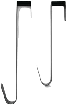 Rack de guirlanda ao ar livre de metal fino, cabide sazonal para a porta da frente ou traseira 38cmblack
