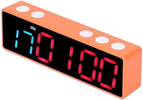 Relógio do timer de fitness, intervalo de treino Timer anti -vertigem Exibir múltiplas função fácil de transportar alerta de bateria baixa para garagem para casa