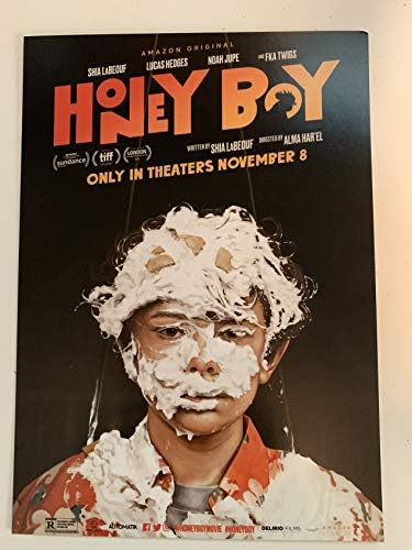 Honey Boy - 5 x7 d/s original filme promocional post cartão xia laBeouf Lucas hedgesv2019