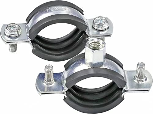 Peromi 5 PCs Cabine de anel de anel Permissor de anel de anel pesado Suporte de tubo ajustável Planejada Tubro de montagem de parede