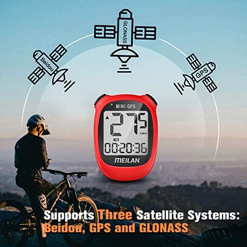 Computador de bicicleta Mini GPS de Mini GPS meilan, ciclismo de ciclismo sem fio Speedômetro de bicicleta de bicicleta