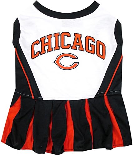 Vestido de torcida da NFL de Chicago Bears para cães - tamanho x -small