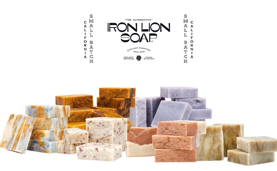 Iron Leion Soap Bay Runner Organic, Vegan, All Natural, sabonete de barra à base de plantas para corpo, rosto, mãos e banho
