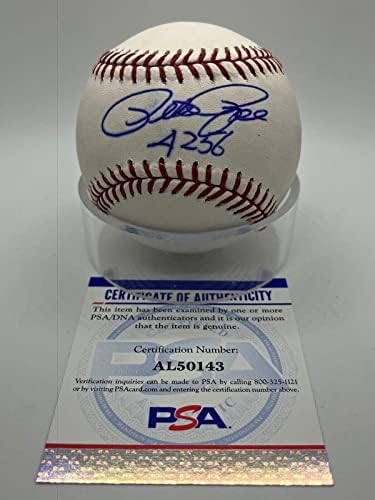 Pete Rose 4256 Reds assinou autógrafo oficial MLB Baseball PSA DNA *43 - Bolalls autografados