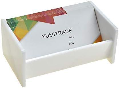 Cartão de nome de negócios de Yumitrade, suporte de cartão de visita de plástico moderno, titular de cartão de visita para