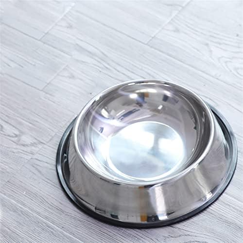 Brewix Dog Food Bowl Pet Stainless Aço Dog Bowl Cat Bowl não deslize resistente a aço inoxidável tigela de cachorro tigela de cachorro tigela