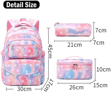 Mochila para meninas para crianças bookbag Primariamente escolar Daypack Teens Girls Bags com lancheira