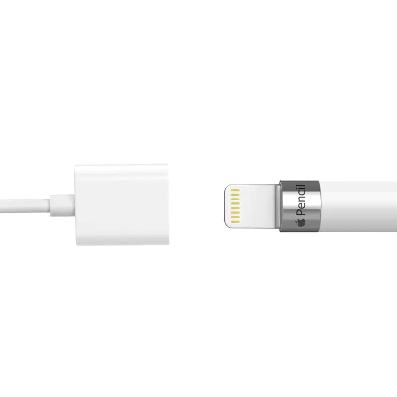 Design para Apple lápis Charging Adapter Compatível com Apple Pencil 1st Generation, IPISCH 1 Acessórios Gen Ajuda a cabo do carregador para i Pad estender a duração da bateria e proteger a porta de carregamento