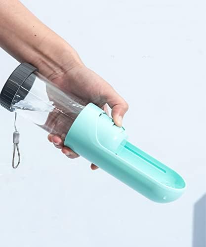 Andoaha Dog Water Bebor, garrafa de plástico, garrafa de água, para excursões, passeios, inclui filtro, garrafa de água, azul