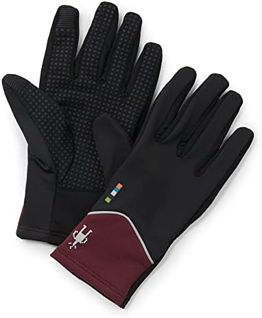 SmartWool Merino Sport Sport Fleece Wind Glove | Merino Wool Touchscreen Luvas de inverno para homens e mulheres
