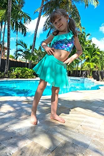 Bfustyle Girls Swimsuit de maiô de 2 peças de banho de banho para crianças de 5 a 12 anos
