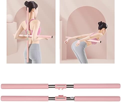 Keebgyy Yoga Training Sticks, bastões de ioga Ferramenta de alongamento Corrector de madeira Becks de corretor de corretor em
