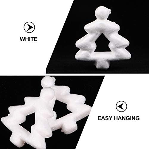 Excety 20pcs espuma de artesanato branco xams modelagem de árvore modelando anéis de espuma de poliestireno para artes