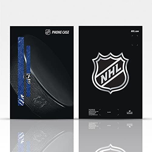 Projetos de capa principal licenciados oficialmente NHL Puck Textura Tampa Bay Lightning Gel Case de gel compatível com Samsung