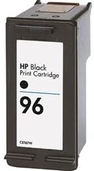 Produtos de impressão premium Substituição compatível com cartucho de tinta para HP C8767W, 96, trabalha com: Deskjet 5740, 5940, OfficeJet 7210, 7310 Black