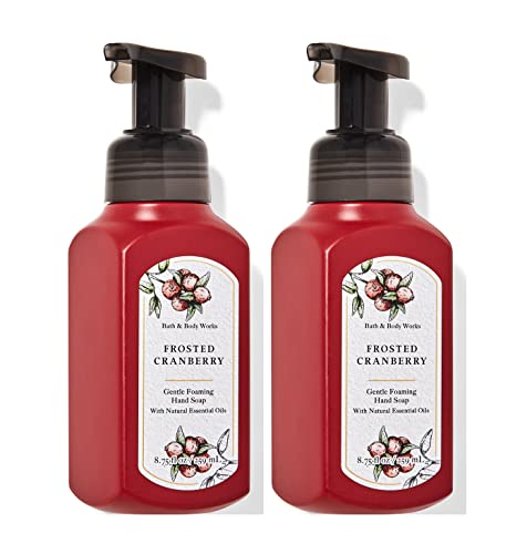Bath & Body Works Fosted Cranberry Gentle Foming Hand Soap 8.75 onça 2-Pack