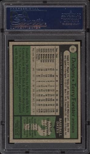 1979 TOPPS #23 Terry Forster - Dodgers - PSA 10-16717138 - Cartão de beisebol - Cartões de beisebol com lajes