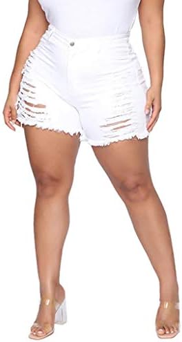 Shorts jeans femininos no meio do arranhão rasgado lavado bermuda short jeans jeans elásticos slim bodycon calça