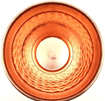 Cup de vidro de cobre puro Whitefox para água (pacote de 2