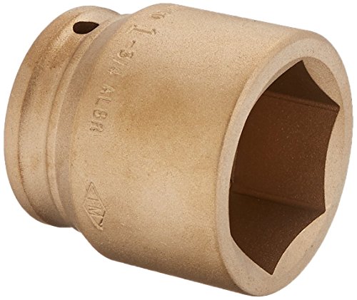 Ferramentas de segurança da AMPCO I-3/4D1-3/4 Socket, impacto padrão, não-separador, não magnético, resistente à corrosão, 3/4 Drive,