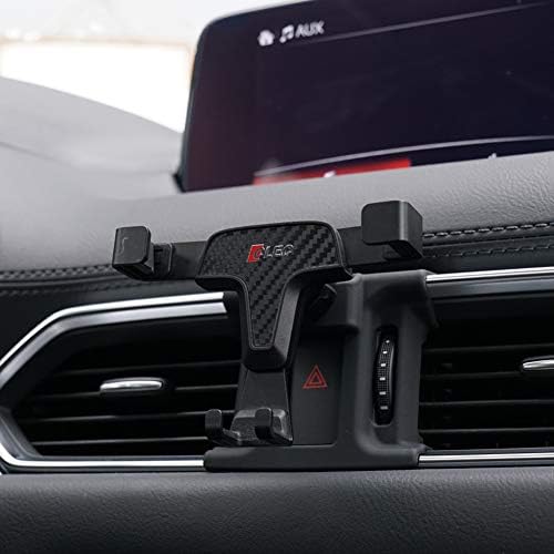 Titular de telefone Beerte Fit para Mazda CX-5 2017-2023, ventilação de ar ajustável, montagem de telefone celular do painel de
