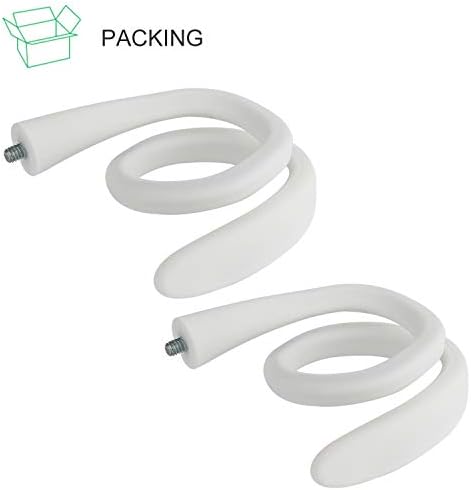 Montagem de torção flexível de 2pack para came de cames e anel de anel, came interna, suporte de montagem flexível e ganso para conectar sua câmera em qualquer lugar sem ferramentas - branco