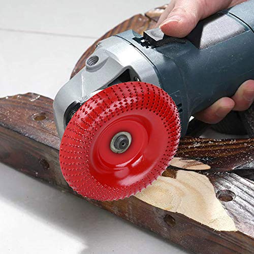 Roda de moagem, Roda de modelagem de arco de arco de arco vermelho de 105 mm, para uma ferramenta de rotação de madeira de refrige
